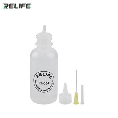 [RL-054] Relife 50ml Needle Tip Soldering Cleaning Clear Liquid Flux Alcohol Oil Dispenser Plastic Hand Bottle - Polar Tech Australia