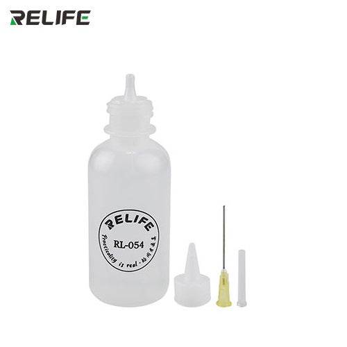 [RL-054] Relife 50ml Needle Tip Soldering Cleaning Clear Liquid Flux Alcohol Oil Dispenser Plastic Hand Bottle - Polar Tech Australia