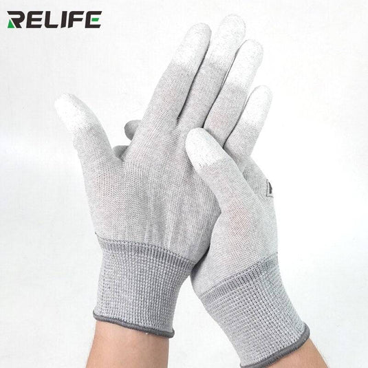 [RL-063] RELIFE Antistatic Gloves Antiskid ESD Electronic Working Gloves PU Coated Finger Protection Phone Repair - Polar Tech Australia