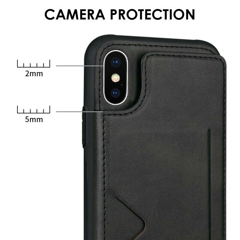 Load image into Gallery viewer, [Built-in Card Slot] Apple iPhone 14/14 Plus/14 Pro/14 Pro Max Hanman Mika Magnetic Back Leather Case - Polar Tech Australia

