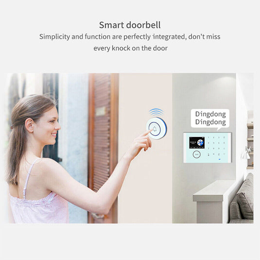 [TUYA Smart Home][A01 Kit] Tuya WiFi+GSM+GPRS Wireless Home Security PIR SOS Alarm System Set - Polar Tech Australia