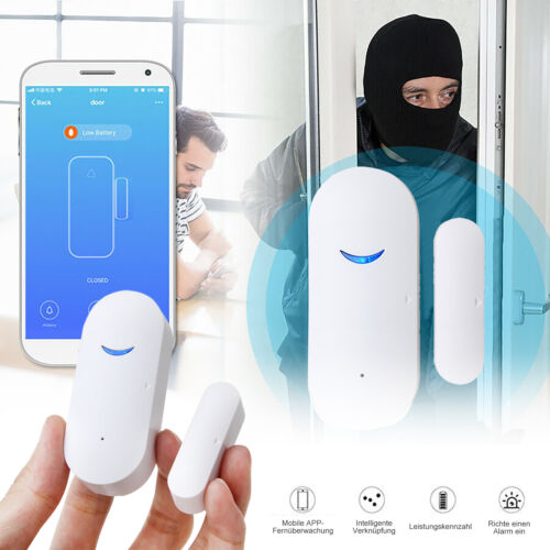 Cargue la imagen en el visor de la galería, [TUYA Smart Home] Battery Powdered Door &amp; Window Sensor Alarm Burglary Detector Home Security - Polar Tech Australia
