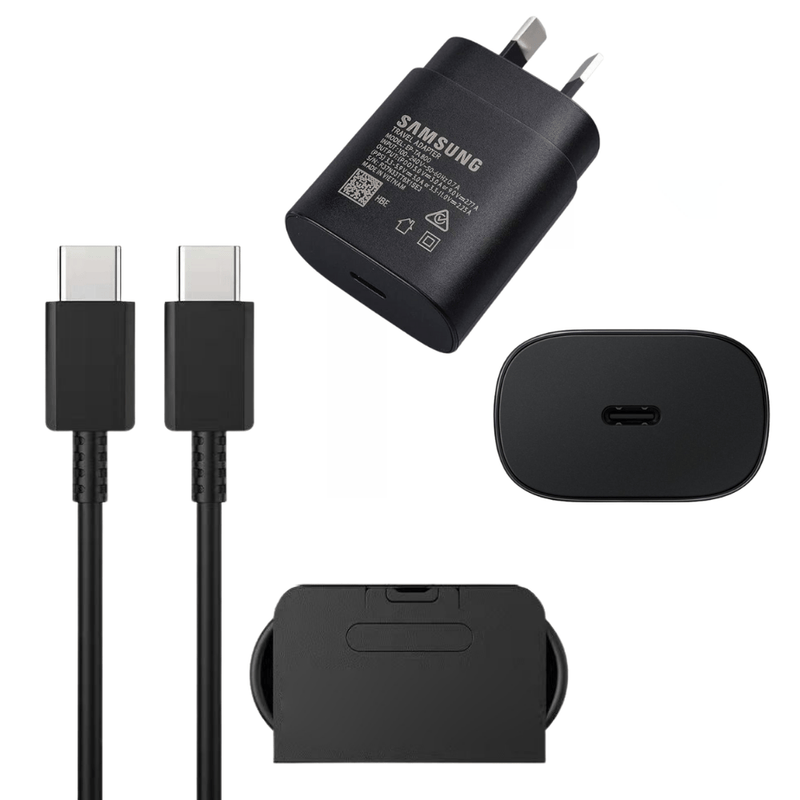Load image into Gallery viewer, Samsung 25W Fast PD Type-C USB-C Port Wall Charger Traveller Power Adapter With Cable- (AU Plug) - Polar Tech Australia
