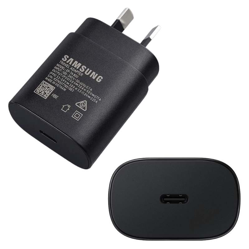 Load image into Gallery viewer, Samsung 25W Fast PD Type-C USB-C Port Wall Charger Traveller Power Adapter With Cable- (AU Plug) - Polar Tech Australia
