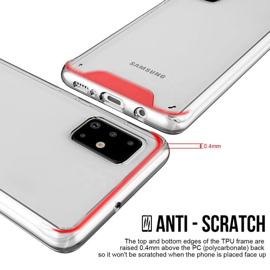 Samsung Galaxy A21/A21s/A31/A51/A71 SPACE Transparent Rugged Clear Shockproof Case Cover - Polar Tech Australia