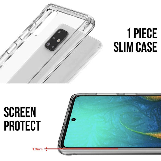 Samsung Galaxy A32 4G & 5G SPACE Transparent Rugged Clear Shockproof Case Cover - Polar Tech Australia