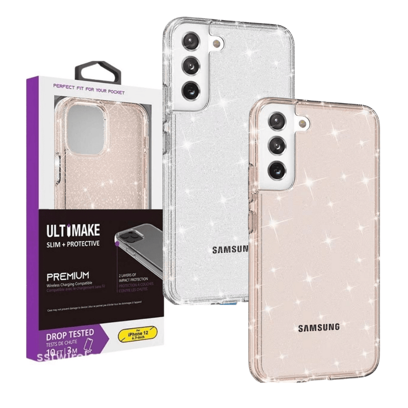 Load image into Gallery viewer, Samsung Galaxy S21/Plus/Ultra Ultimake Glitter Star Flash Clear Transparent Case - Polar Tech Australia
