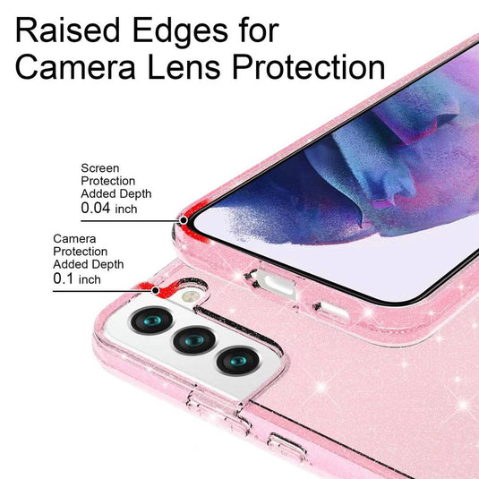 Samsung Galaxy S21/Plus/Ultra Ultimake Glitter Star Flash Clear Transparent Case - Polar Tech Australia