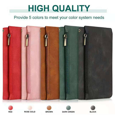 Samsung Galaxy S21 Plus (SM-G996) Zip Leather Wallet Card Holder Flip Stand Case - Polar Tech Australia