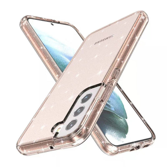 Samsung Galaxy S22/Plus/Ultra Ultimake Glitter Star Flash Clear Transparent Case - Polar Tech Australia