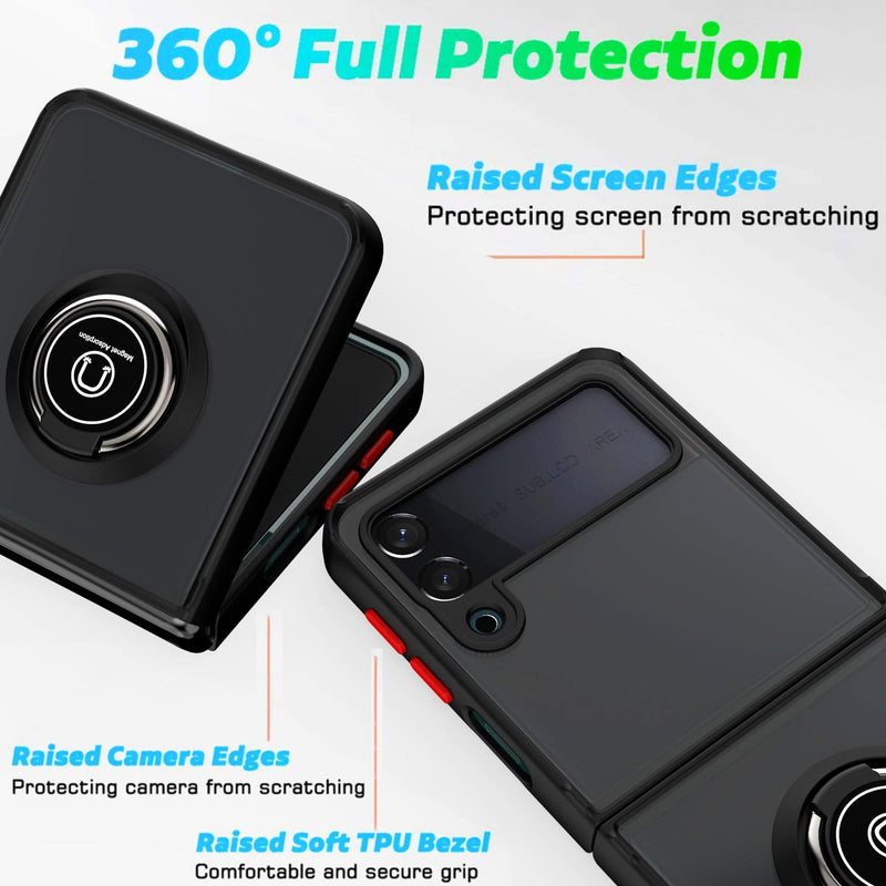 Load image into Gallery viewer, Samsung Galaxy Z Flip 4 5G (SM-F721) Magnet Ring Holder Case - Polar Tech Australia
