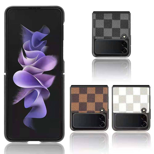Samsung Galaxy Z Flip 3 Luxury Business Style PU Leather Back Cover Case - Polar Tech Australia