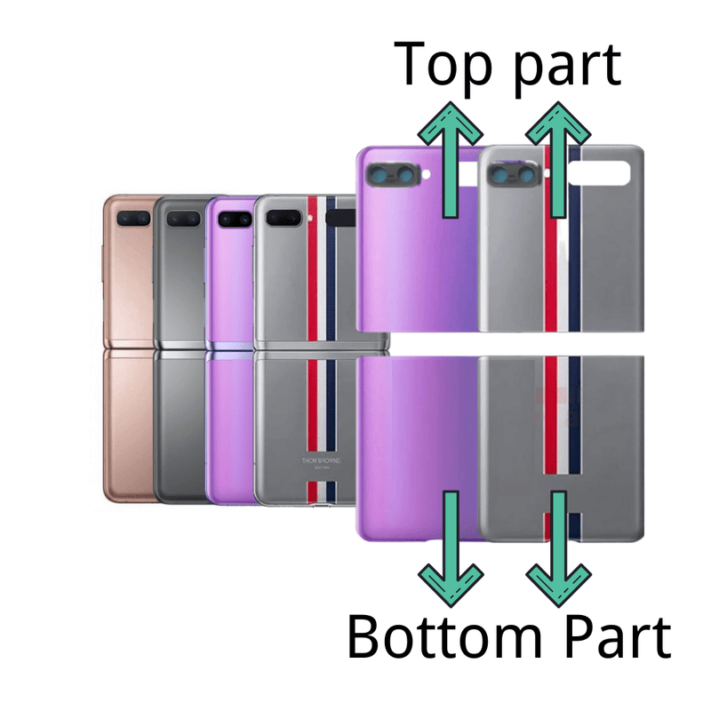 Cargue la imagen en el visor de la galería, Samsung Galaxy Z Flip Back Rear Glass Battery Cover With Camera Lens - Polar Tech Australia
