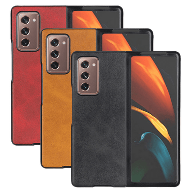 Samsung Galaxy Z Fold 3 5G Business Style Smart Leather Cover Case - Polar Tech Australia