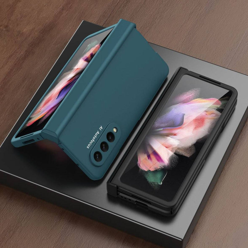 Load image into Gallery viewer, Samsung Galaxy Z Fold 2 5G (SM-F916) 360 Degree Full Covered Protection Transparent Hard Shell Case (Built-In Glass Protector) - Polar Tech Australia
