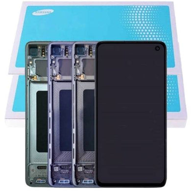 [Samsung Service Pack] Samsung Galaxy S10 (SM-G973) LCD Touch Digitizer Screen Assembly With Frame - Polar Tech Australia