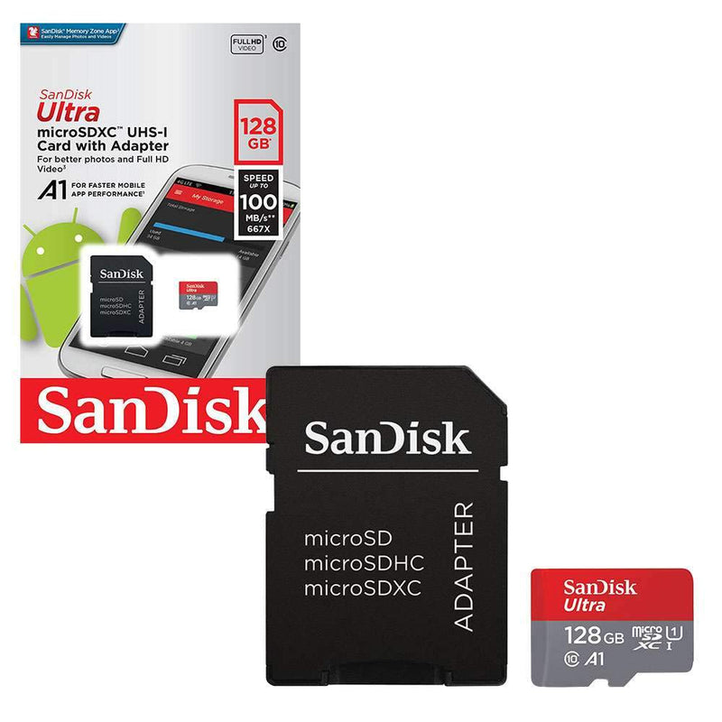 Load image into Gallery viewer, SanDisk Micro Memory Card 128GB A1 Class 10 100Mb/s - Polar Tech Australia
