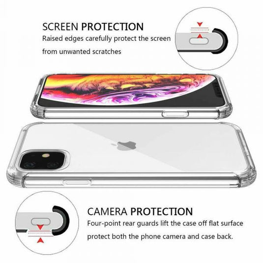 Apple iPhone 11/Pro/Max SPACE Transparent Rugged Clear Shockproof Case Cover - Polar Tech Australia