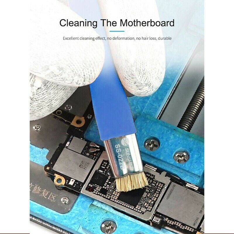 Load image into Gallery viewer, [SS-022] SUNSHINE Dual Head Hard &amp; Soft Anti-Static Motherboard PCB Cleaning Brush - Polar Tech Australia
