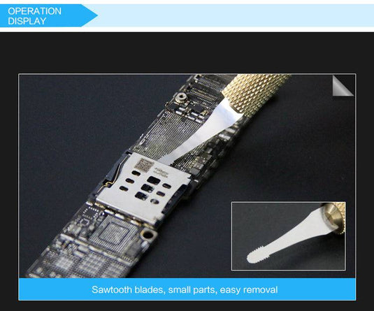 [SS-101A] SUNSHINE 28-in-1 BGA IC Chip Mainboard Repair CPU Removal Blade - Polar Tech Australia