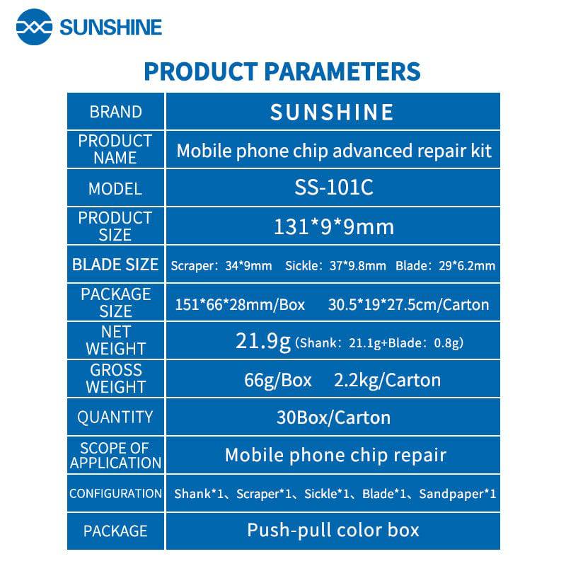 Load image into Gallery viewer, [SS-101F] SUNSHINE Advanced Repair Kit For Mobile Phone Chip Remover - Polar Tech Australia
