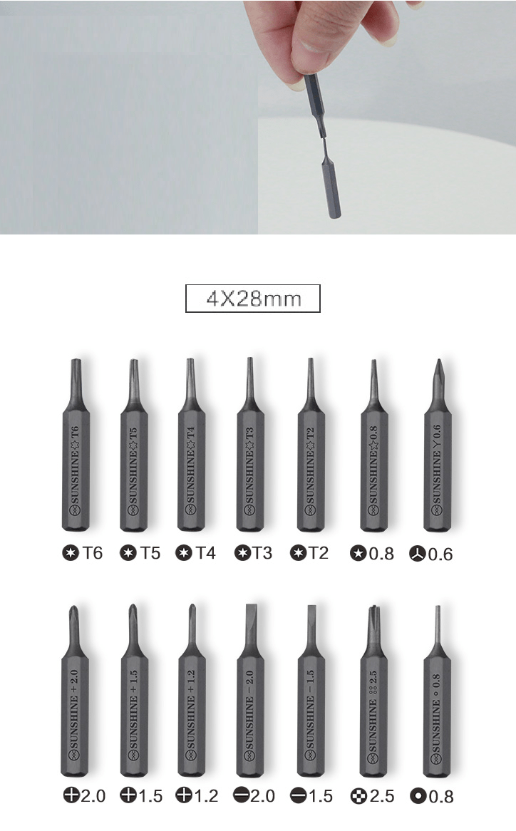 Load image into Gallery viewer, SUNSHINE SD-18E Mini Lithium Electric Mobile Phone &amp; Tablet Repair Precision Screwdriver With LED Lighting - Polar Tech Australia
