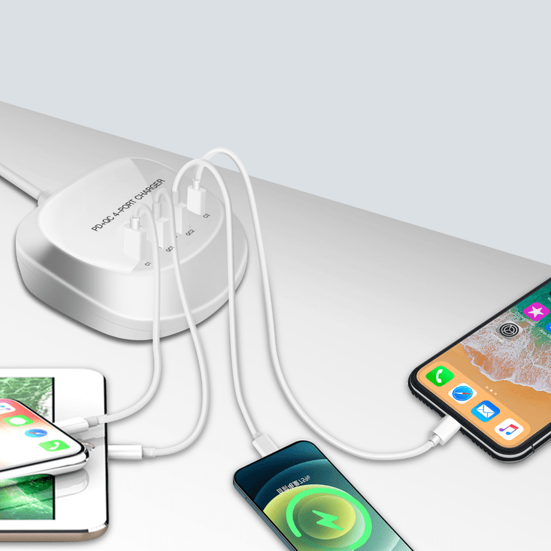 Chargez l'image dans la visionneuse de la galerie, [T3P] Universal Phone Tablet 40W PD+QC 4 Port USB Type-C Wall Charger Charging Power Adapter (AU Plug) - Polar Tech Australia
