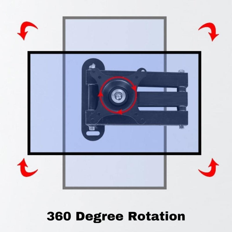 Load image into Gallery viewer, [Fit 10 - 32 inch] Universal Retractable Rotation Adjustable Monitor TV Bracket Wall Mount Hanger - Polar Tech Australia

