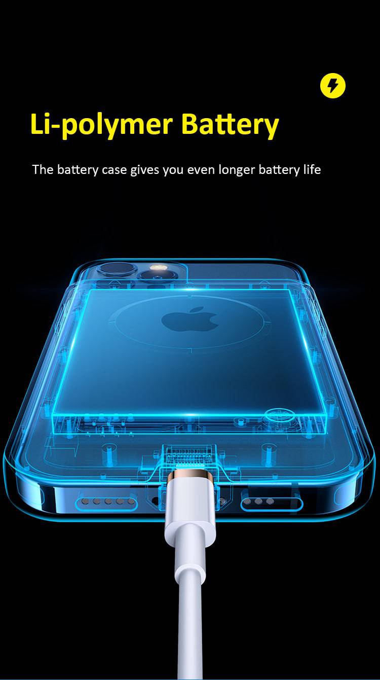 Cargue la imagen en el visor de la galería, USAMS iPhone 12/Mini/Pro/Max High Capacity Smart Battery Charger Case - Polar Tech Australia
