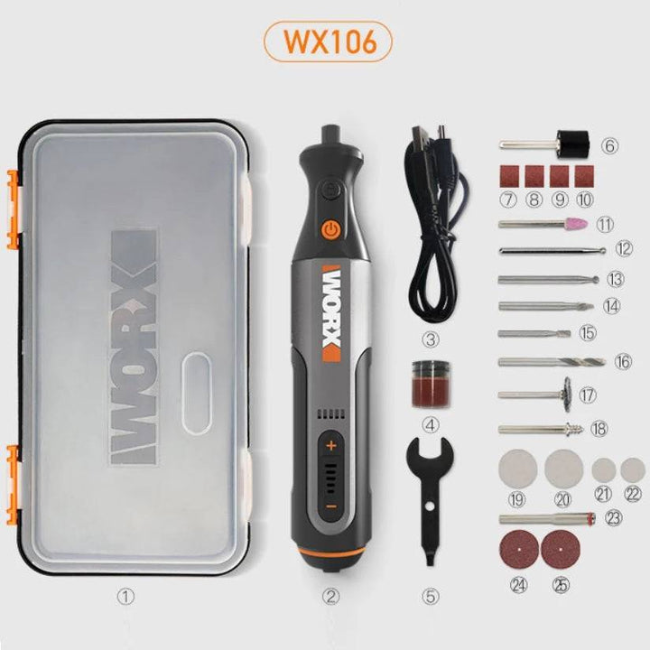 Worx Portable Cordless Rechargeable Electric Mini Drill Engraving ...