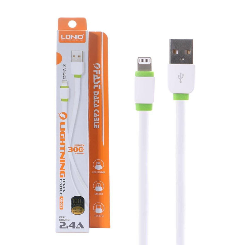 Load image into Gallery viewer, [XS-073][30CM] LDNIO Short Lightning/Micro/Type-C Fast Charging Cable - Polar Tech Australia
